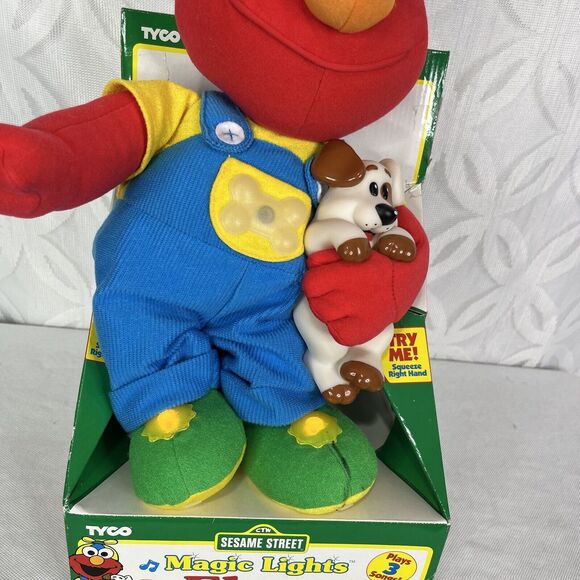 Tyco Magic Lights Elmo Musical Plush Sesame Street Lights 1997 Tested Works - Picture 8 of 12